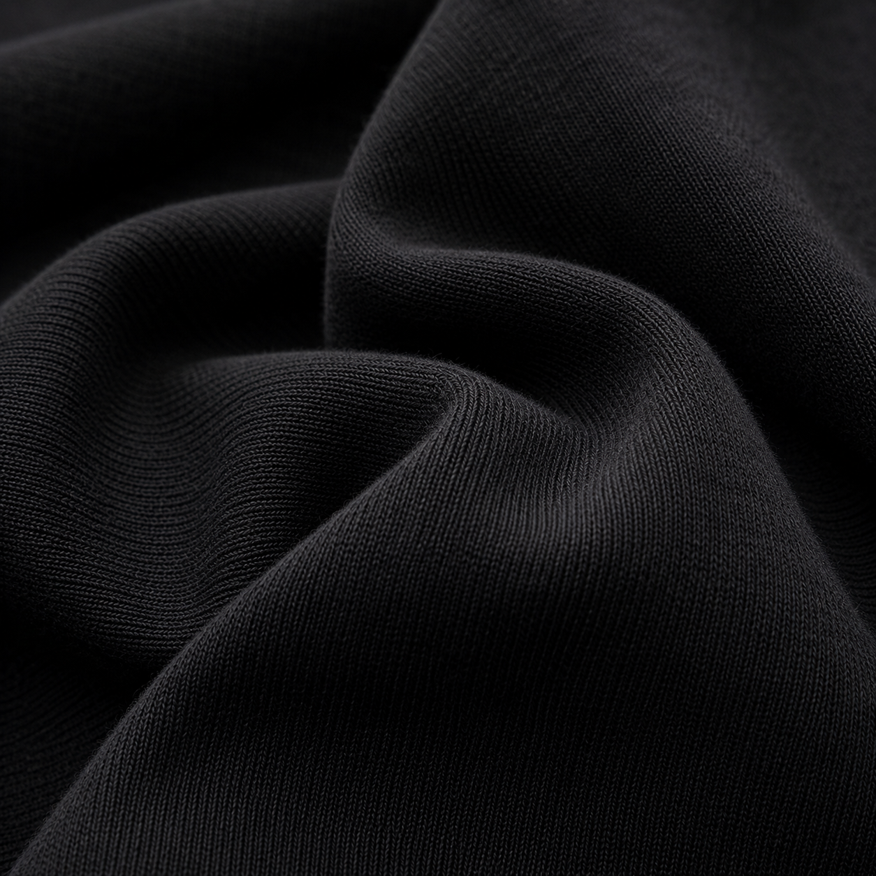 Midnight Black Oversized Drop Shoulder T-Shirt