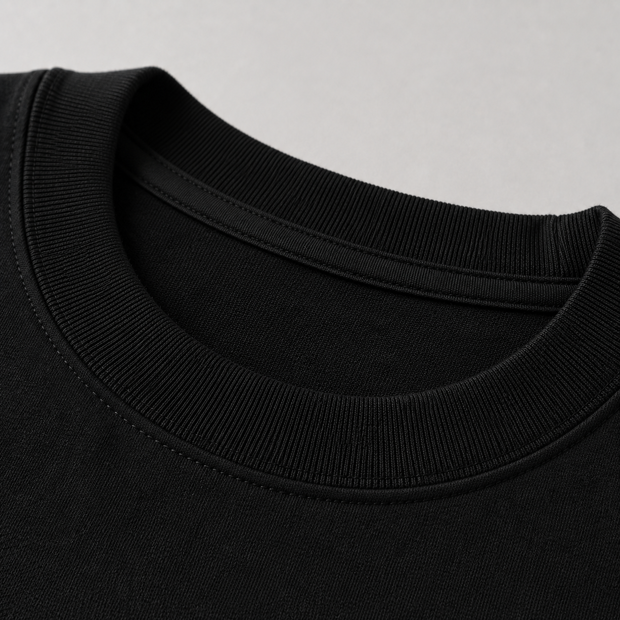 Midnight Black Oversized Drop Shoulder T-Shirt