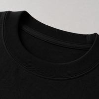 Midnight Black Oversized Drop Shoulder T-Shirt