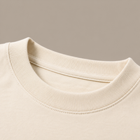 Ivory Cream Oversized Drop Shoulder T-Shirt