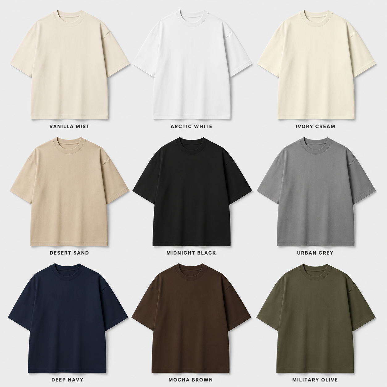 Vanilla Mist Oversized Drop Shoulder T-Shirt