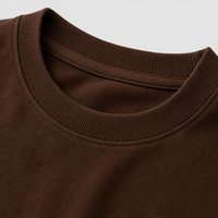 Espresso Brown Oversized Drop Shoulder T-Shirt