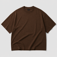 Espresso Brown Oversized Drop Shoulder T-Shirt