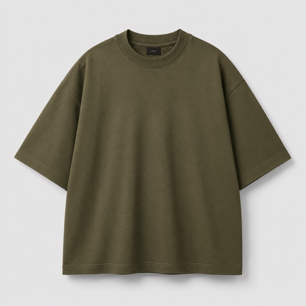 Military Olive Oversized Drop Shoulder T-Shirt