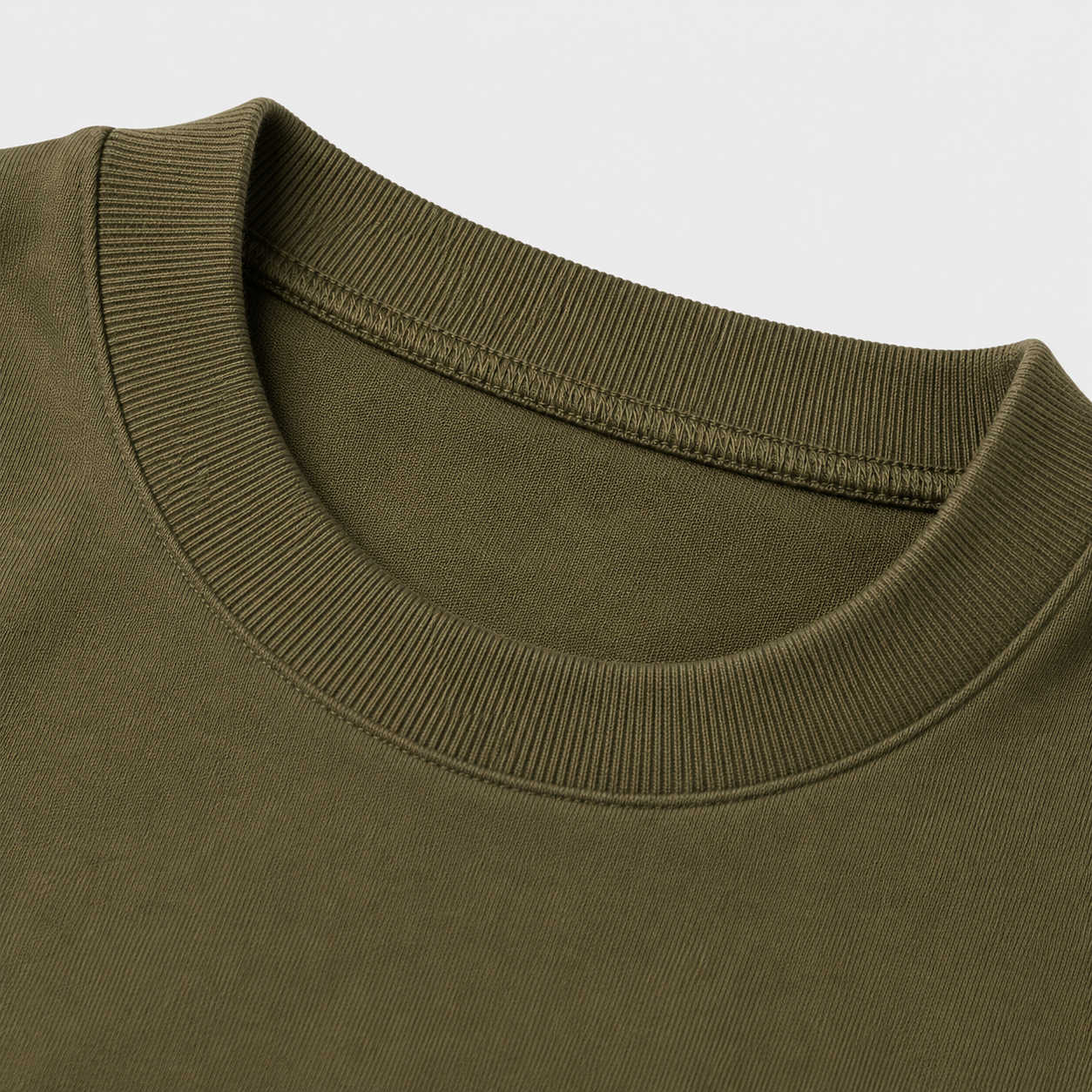 Military Olive Oversized Drop Shoulder T-Shirt