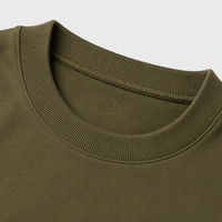 Military Olive Oversized Drop Shoulder T-Shirt