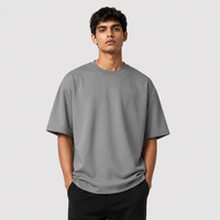 Urban Grey Oversized Drop Shoulder T-Shirt