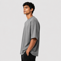 Urban Grey Oversized Drop Shoulder T-Shirt