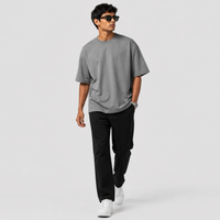 Urban Grey Oversized Drop Shoulder T-Shirt