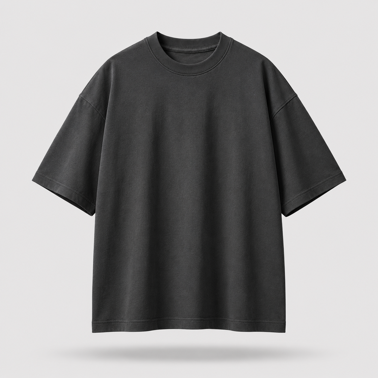 Shadow Charcoal Oversized Drop Shoulder T-Shirt