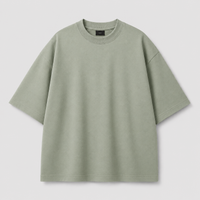 Sage Mist Oversized Drop Shoulder T-Shirt