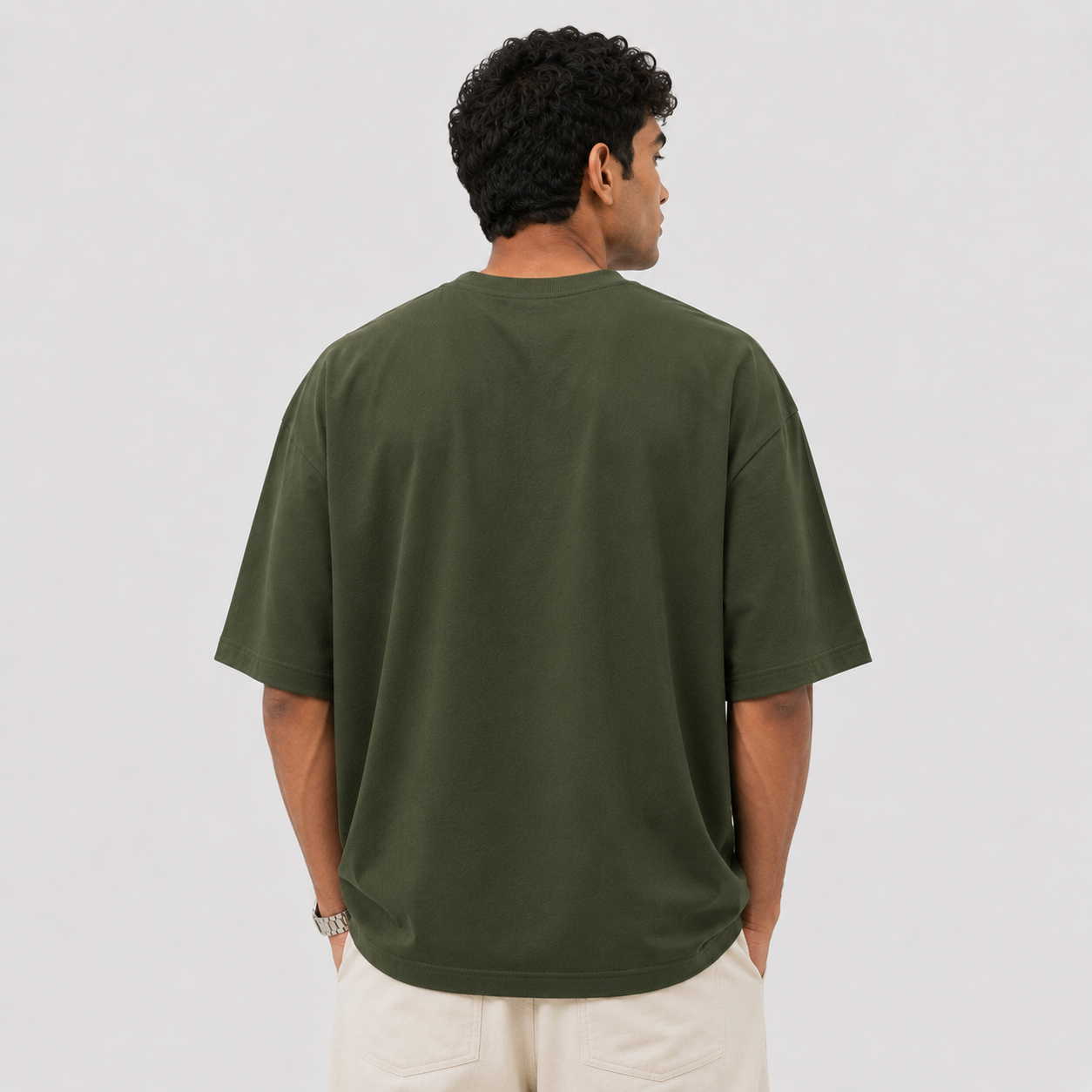 Woodland Green Oversized Drop Shoulder T-Shirt