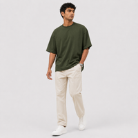 Woodland Green Oversized Drop Shoulder T-Shirt
