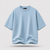 Glacier Blue Oversized Drop Shoulder T-Shirt