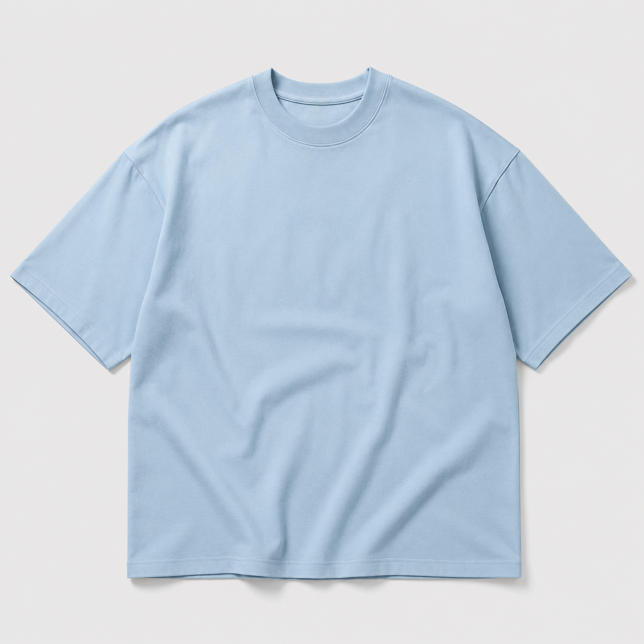 Glacier Blue Oversized Drop Shoulder T-Shirt