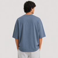 Storm Blue Oversized Drop Shoulder T-Shirt