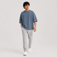 Storm Blue Oversized Drop Shoulder T-Shirt