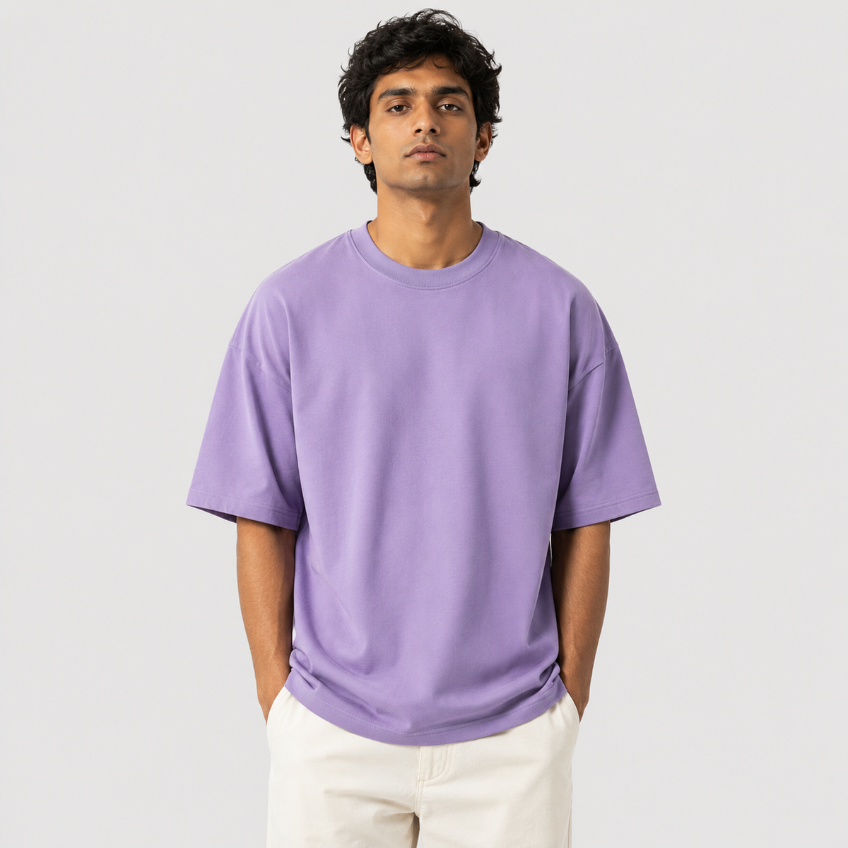 Lavender Haze Oversized Drop Shoulder T-Shirt