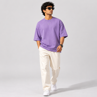 Lavender Haze Oversized Drop Shoulder T-Shirt