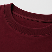 Burgundy Wine Oversized Drop Shoulder T-Shirt
