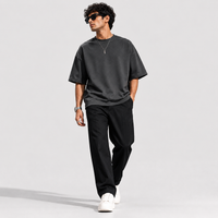 Shadow Charcoal Oversized Drop Shoulder T-Shirt