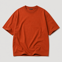 Terracotta Rust Oversized Drop Shoulder T-Shirt