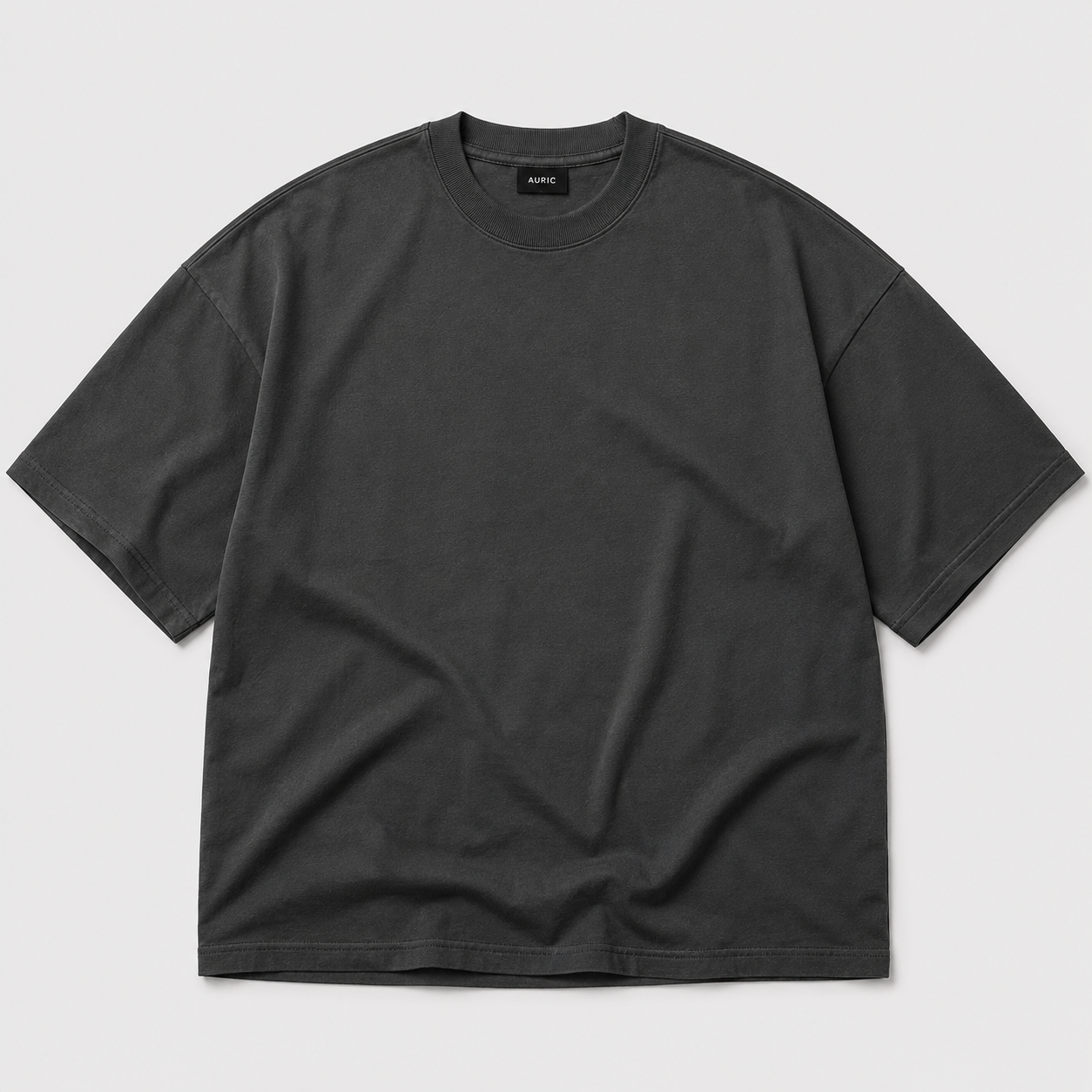 Shadow Charcoal Oversized Drop Shoulder T-Shirt