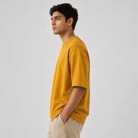 Golden Mustard Oversized Drop Shoulder T-Shirt