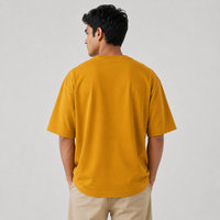 Golden Mustard Oversized Drop Shoulder T-Shirt