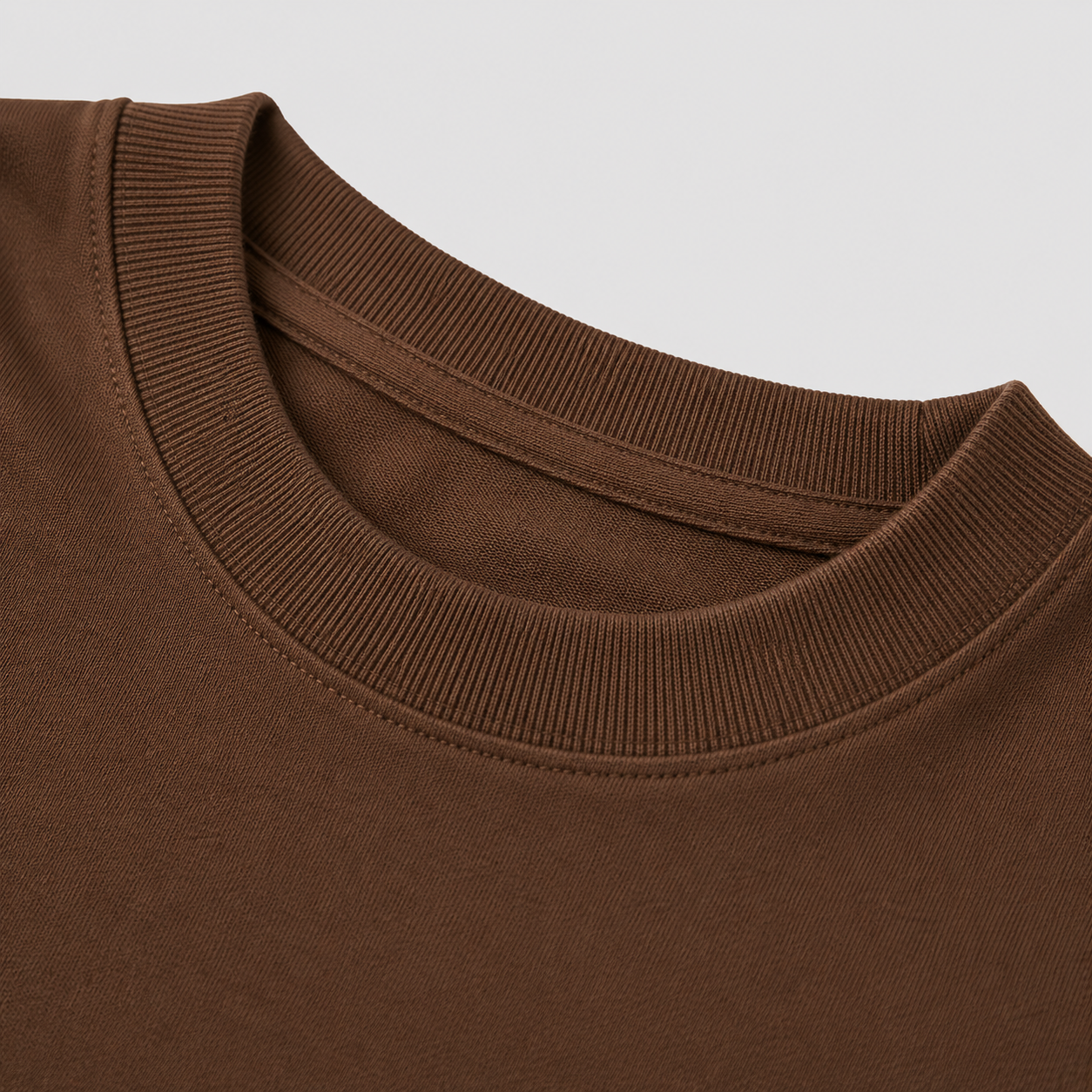 Mocha Earth Oversized Drop Shoulder T-Shirt
