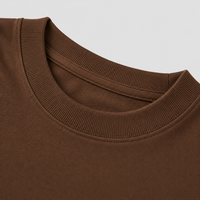 Mocha Earth Oversized Drop Shoulder T-Shirt