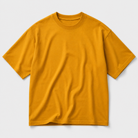 Golden Mustard Oversized Drop Shoulder T-Shirt