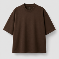 Espresso Brown Oversized Drop Shoulder T-Shirt