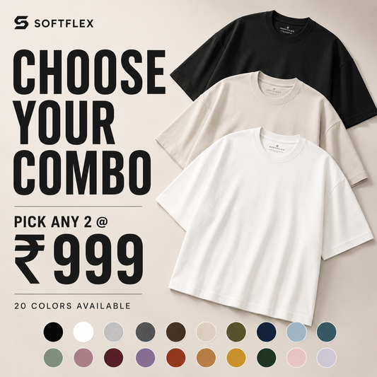 New Pack of 2 Drop Shoulder T-shirts