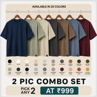 New Pack of 2 Drop Shoulder T-shirts